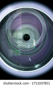 Slow shutter speed in a circular motion