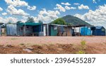 slum informal settlement  in cape town, western province, south africa 