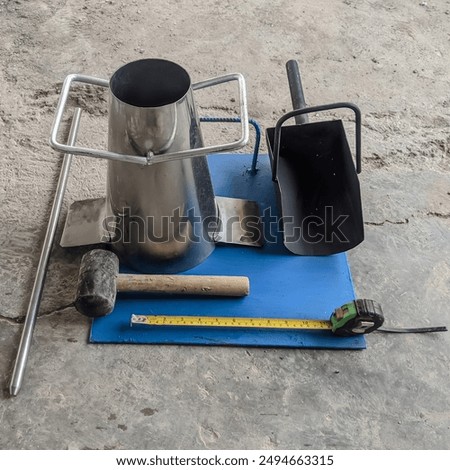 Slump Test Tools,  tool for determining workability in fresh concrete