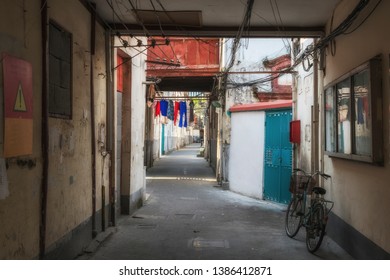 Slums  In Shanghai Centre Close To Yuyuan Garden. China.