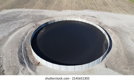 Slurry Tank Seen From The Air