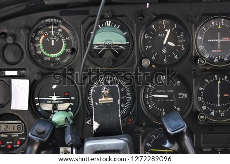 Small aircraft display panel.