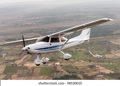 Small Airplane Flying