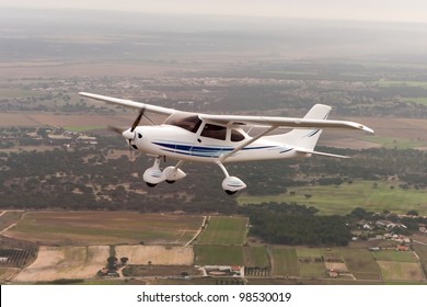 Small Airplane Flying