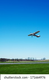 Small Airplane Taking Off