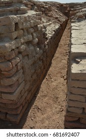 A Small Alley In The Ancient City Of Mohenjodaro, In Pakistan's Sindh Province.