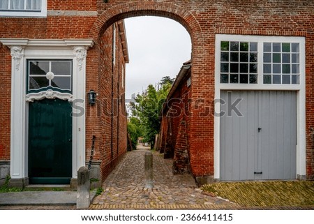 Small alley in the medieval center of the city of Veere, Netherlands
 Stock photo © 
