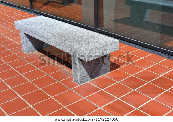 Small Architectural Forms Street Bench Made Stock Photo Edit Now