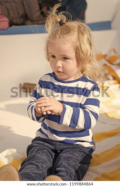 Small Baby Boy Cute Child Adorable Stock Photo Edit Now 1199884864