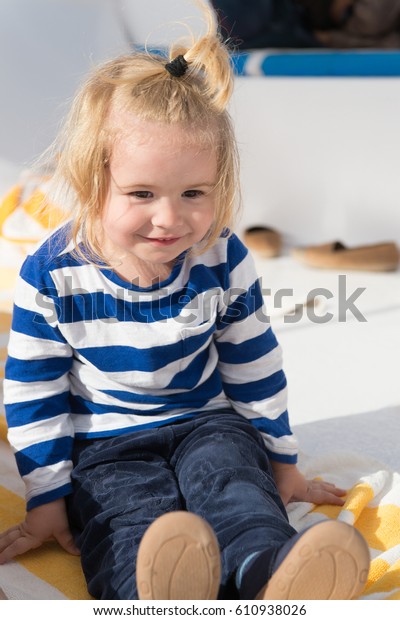 Small Baby Boy Cute Child Happy Stock Photo Edit Now 610938026