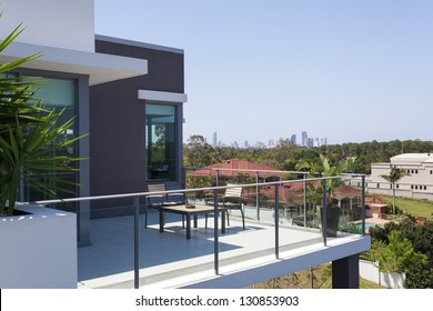 Small Balcony Overlooking The City