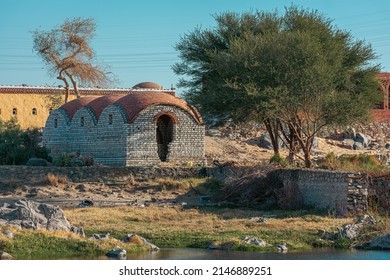 A Small Barn On The Nile In Aswan, Nubia , Egypt