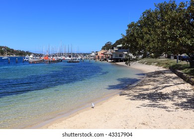 A Small Beach Near The Spit At Middle Harbour, Sydney.