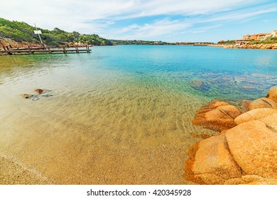 Small Beach In Porto Cervo, Italy