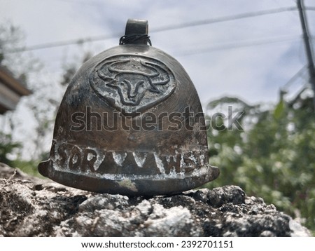 small bells for cow collars, blurredbackground Stock photo © 
