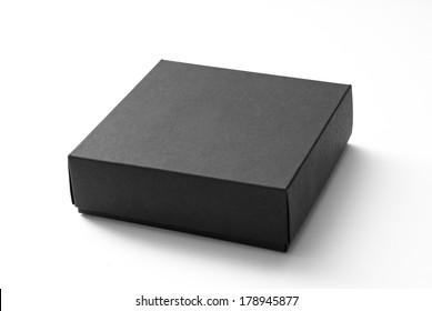 Small black box isolated on white