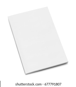 Small Blank White Book Isolated On White Background.