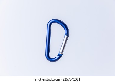 small blue carabin on a white background - Powered by Shutterstock