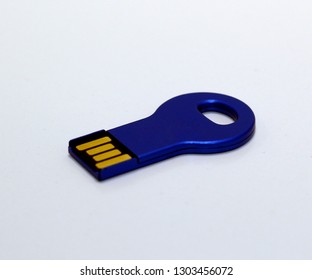 Small blue pendrive USB