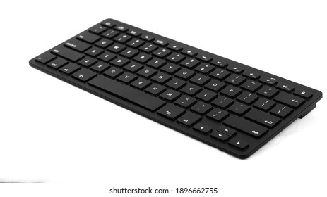 Small Bluetooth Keyboard On White Background