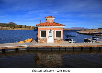 Small Boating Dock In Lake Mead