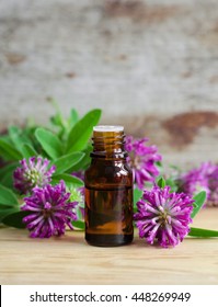 Small Bottle Of Red Clover Extract (tincture, Infusion, Oil)