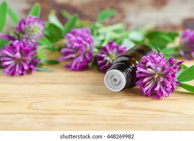 Small Bottle Of Red Clover Extract (tincture, Infusion, Oil)