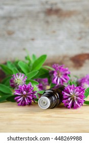 Small Bottle Of Red Clover Extract (tincture, Infusion, Oil)