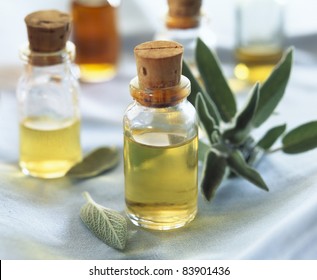 Small Bottles Of Sage Oil