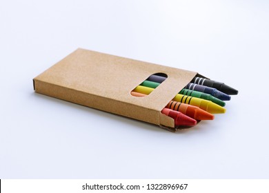 A small box of color pencils. Mock up