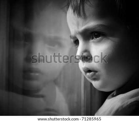 Similar – Thoughtful Boy (child) Ask