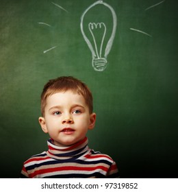 small boy has idea - Shutterstock ID 97319852