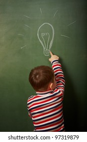 small boy has idea