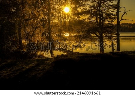 Similar – Foto Bild Lichtexplosion am See