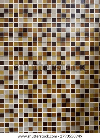 Small brown Mozaic textures interior