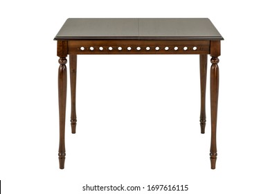 Small Brown Table On Thin Legs