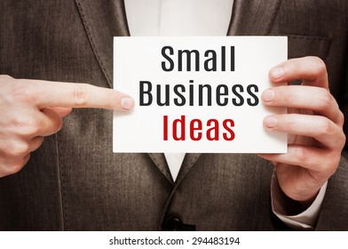 Small Business Ideas Concept