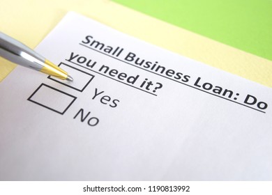 Small Business Loan: Do You Need It? Yes Or No