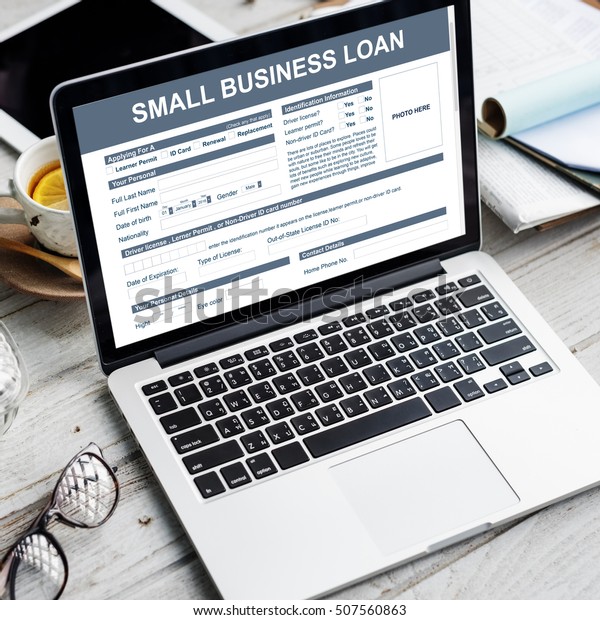 Small Business Loan\
Form Financial Concept