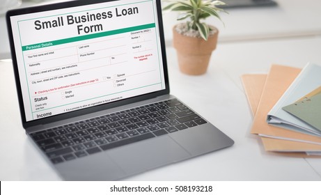 Small Business Loan Form Ownership Concept