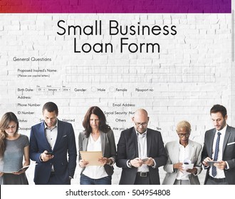 Small Business Loan Form Tax Credits Niche Concept