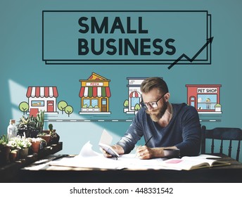 Small Business Strategy Marketing Enterprise Concept