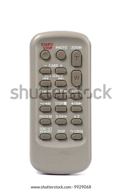 Small Camcorder Remote Control Over White Stock Photo Edit Now 9929068