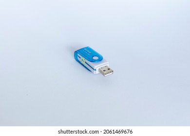 Small Card Reader Isolated On A White Background