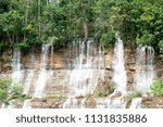 Small Cascade is an Artificial Waterfall Built Natural Beauty at By the way to Khlong Yai District Trat Province Thailand.