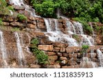Small Cascade is an Artificial Waterfall Built Natural Beauty at By the way to Khlong Yai District Trat Province Thailand.