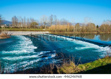 Small cascade on the river
