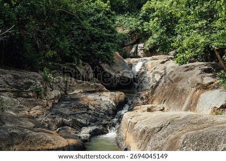 Small Cascade at Wang Sai Waterfall, Koh Phangan, Thailand