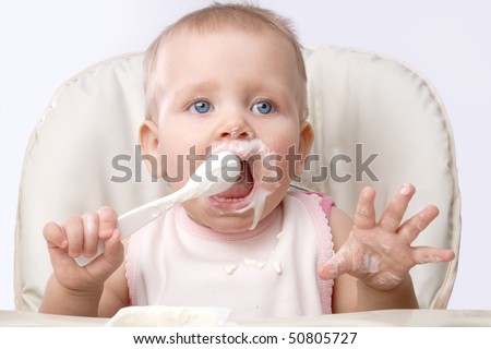 Similar – Image, Stock Photo Hit rate. Baby Puree