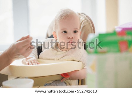 Similar – Image, Stock Photo mom Nutrition Lifestyle